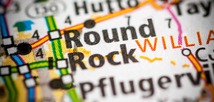 Round Rock, Texas on the map