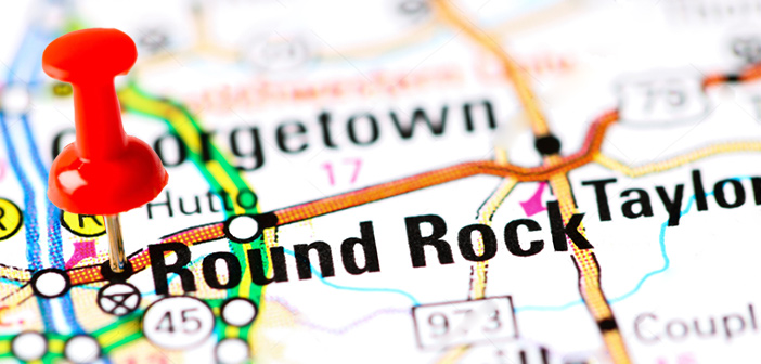 Round Rock, Texas on the map